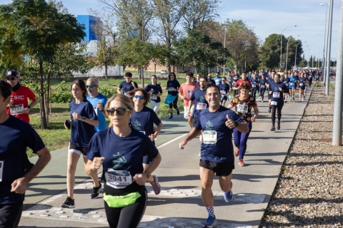 Corredores carrera por la ciencia